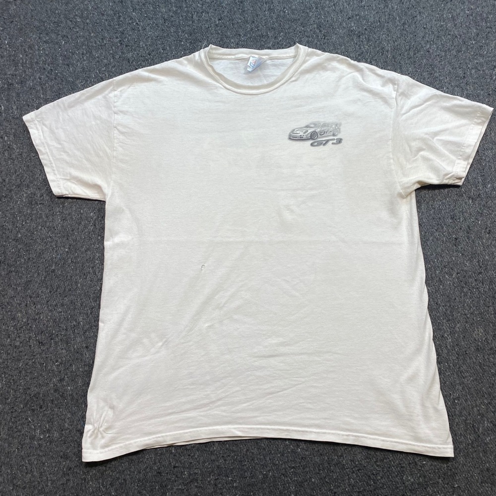 Porsche GT3 Cup Car TShirt Sz XL Mens White Streetwear Skater Racing Graphic